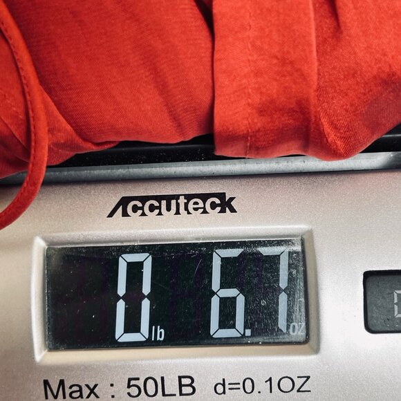 Lucky Brand Womens 3X Plus Blouse Top Red Satin V Neck Long Sleeves Tie Front - Picture 9 of 9